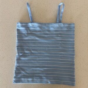 Art Class Light Blue Striped Top